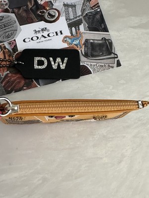 COACH POPPY ケース 小銭入れ NEW COACH POPPY CHAN LEMON EMBELLISHED SMALL ID/COIN/CARD CASE