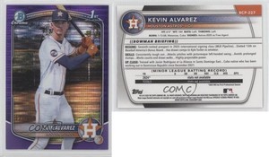 2025 Bowman Chrome Prospects Purple Pulsar Refractor /250 Kevin Alvarez #BCP-227