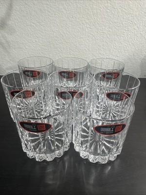 Brand New Riedel Crystal Rocks Glasses. Set of 8