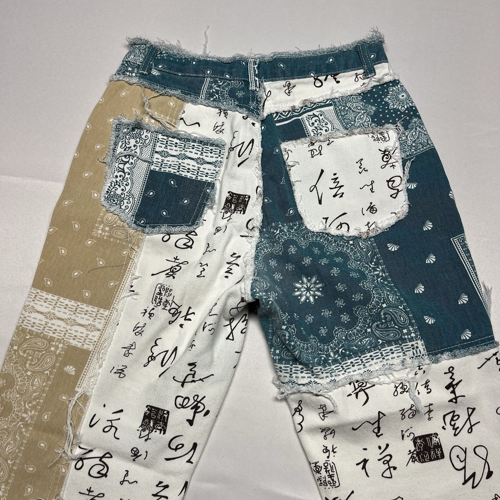 Vintage SHEIN Custom Patchwork Distressed Avante … - image 10