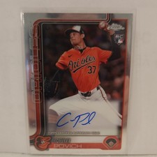 Topps 2025 Chrome Cade Povich Rookie Auto Rookie Autographs #RA-CP Orioles