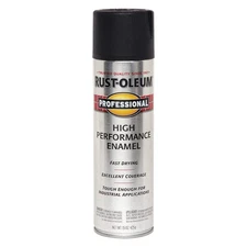 RUST-OLEUM 490T17 PK 6 Rust Preventative Spray Paint,Black 490T17