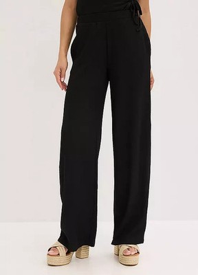 FREEMANS Black Wide Leg Palazzo Trousers   UK 10/12     (FJ124-7)