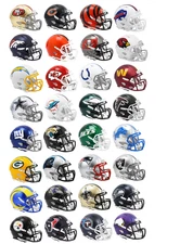 NFL Team Helmets Poster Art Print Metal Sign 12x8in Vintage Old qa