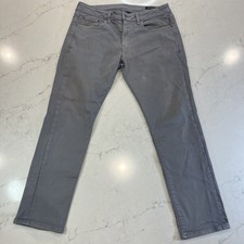 Bonobos Jeans Mens 34 x30 Gray Slim Fit Stretch Denim 5-Pocket Classic Casual