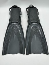 TUSA HyFlex Switch Dive Fins Open Heel Scuba Snorkel Fins L-XL Black