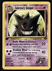 Sabrina's Gengar Pokemon Gym Challenge 029/132 1st Edition LP-MP