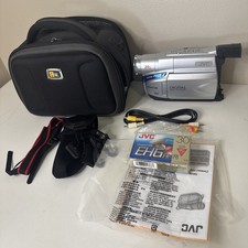 TESTED JVC GR-AXM18U Camcorder 2.5" LCD Screen 20x Zoom VHS-C VCR Tape Transfer