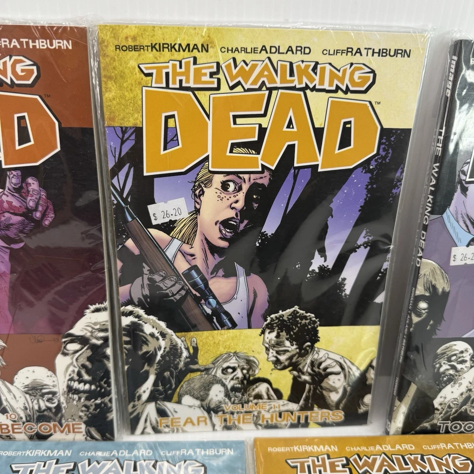 The Walking Dead Graphic Novel Lot – Volumes 10, 11, 13, 15, 18 (PB, Sealed) - image 3 of 4