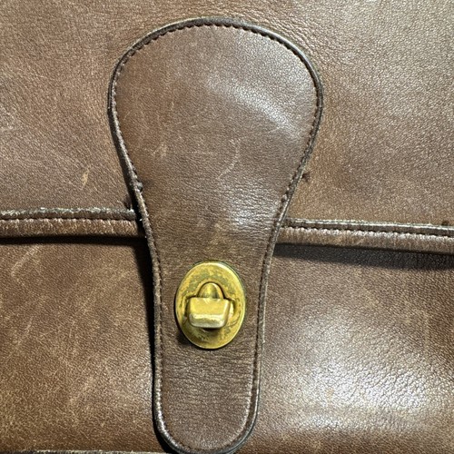Borsa a tracolla Coach vintage in pelle marrone stazione senza borsa fob made in USA fine anni 80? - Foto 3 di 24