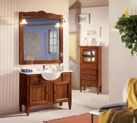 BadmöBel Waschbecken Italy Stil Becken Unterschrank Badezimmer Braun Neu