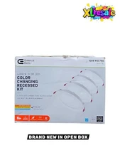 Commercial Electric 6 in. LED Slim 3 CCT Canless Recessed Light Kit White 4 PACK