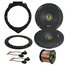 Kicker CSC654 6.5 Car Speakers + Speaker Adapter & Wire Harness for GM Vehicles