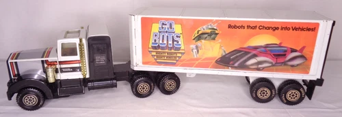 Tonka Go Bots Semi Truck Cab & Trailer Vintage Pressed Steel 80's Gobots