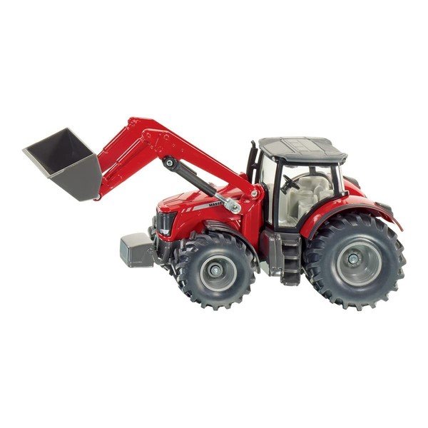 Siku 1985, Massey Ferguson 8690 Traktor Mit Frontlader, 1:50, Metall/Kunststoff,-image