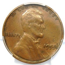 1955 Doubled Die Obverse Lincoln Cent 1C Penny DDO FS-101 - PCGS XF Details (EF)