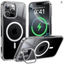 CASEKOO iphone 16 case with Magsafe and slim stand clear 