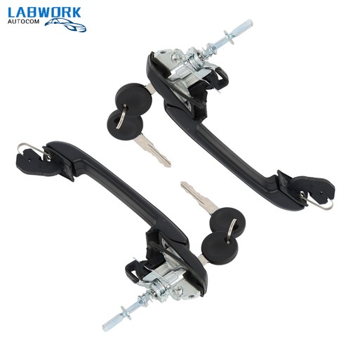 Door Handles Front Left+Right Set For VW Jetta Golf 1993-1999 W/ Keys 1H0837207B - Picture 4 of 22