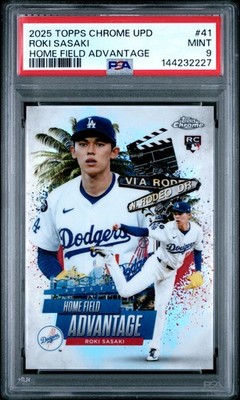 2025 Topps Chrome Update Series - Home Field Advantage Roki Sasaki