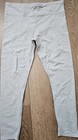 EUC Calvin Klein Damen-Leggings groß grau elastischer Bund knöchellang