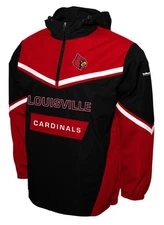 Louisville Cardinals Franchise Club Action Anorak 1/4 Zip Pullover Jacket - Red