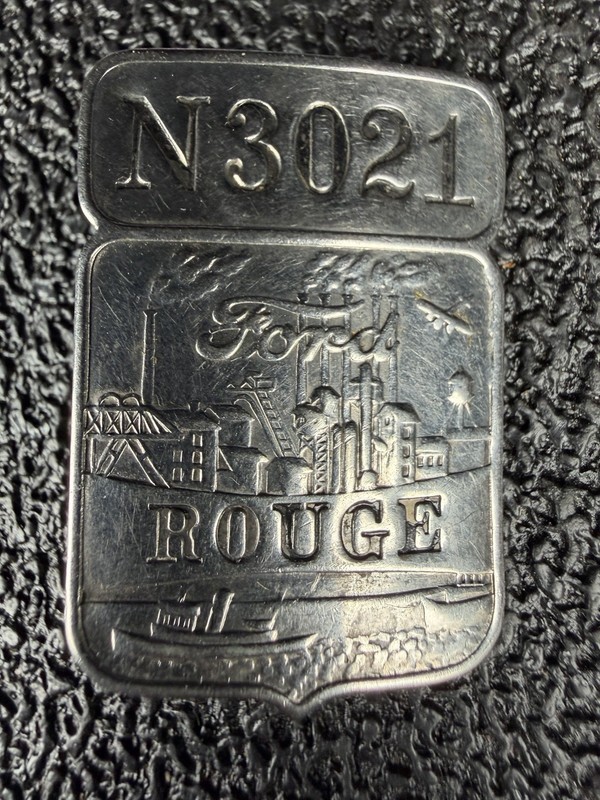 FORD MOTOR COMPANY EMPLOYEE BADGE  River Rouge Complex Michigan