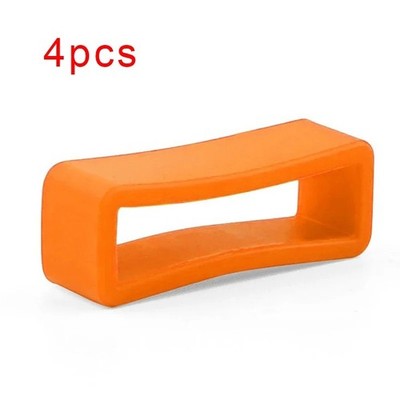 4pcs Silicone Watch Band Keeper Loop Rubber Strap Holder Rings 12mm-22mm Univers