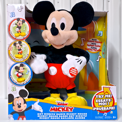 Disney JR Mickey Mouse Hot Diggity Dance Animated Plush Toy Just