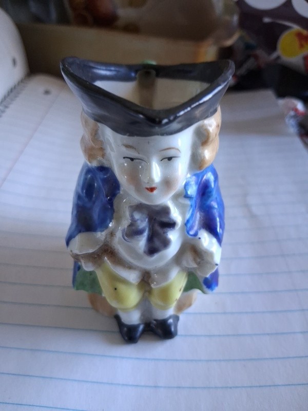 Vintage Miniature 2 1/2" Toby Mug Creamer Jug Made by Occupied Japan 1946-1951