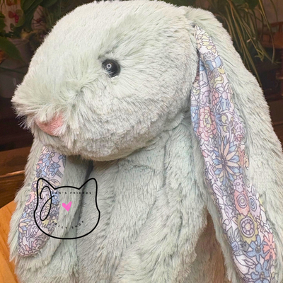 Jellycat MEDIUM BLOSSOM SAGE BUNNY New BNWT RETIRED Soft Plush