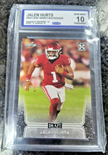 2020 Leaf Draft Jalen Hurts #15 (CCG Gem Mint 10) Oklahoma Sooners Rookie Card. rookie card picture