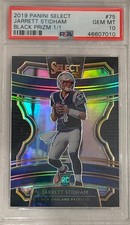 2019 Panini Select Jarrett Stidham Black Prizm ROOKIE 1/1 PSA 10