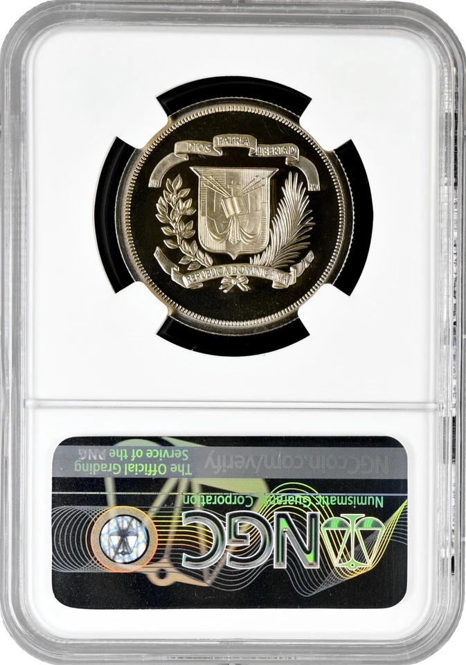 Dominican Republic 1/2 peso 1978, NGC PF67 UC, "Republic (1937 - 2022)" - Image 2 of 2
