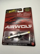 Hot Wheels Premium 2025 Pop Culture  Airwolf Helicopter Diecast Model 1:64