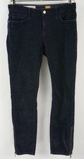 Pilcro by Anthropologie Corduroy Stet Womens 27 x 28 Dark Blue Stretch Zip Ankle