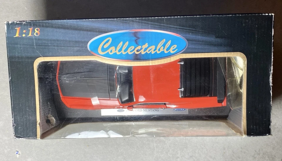 Welly 1:18 Scale 1969 Ford Mustang Boss 302 Red Diecast Car #2516W - Image 2 of 4