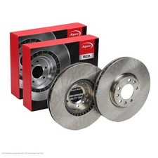 Image of 2x APEC Front Brake Discs For VAUXHALL ASTRA Mk VIII 1.5 Turbo D 2021- DSK2864