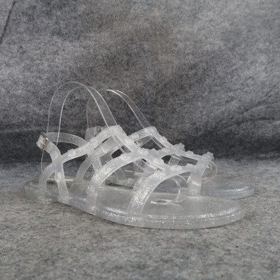 Steve Madden Shoes Womens 5 Sandals Jelly Casual Slingback Glitter Studs Flats
