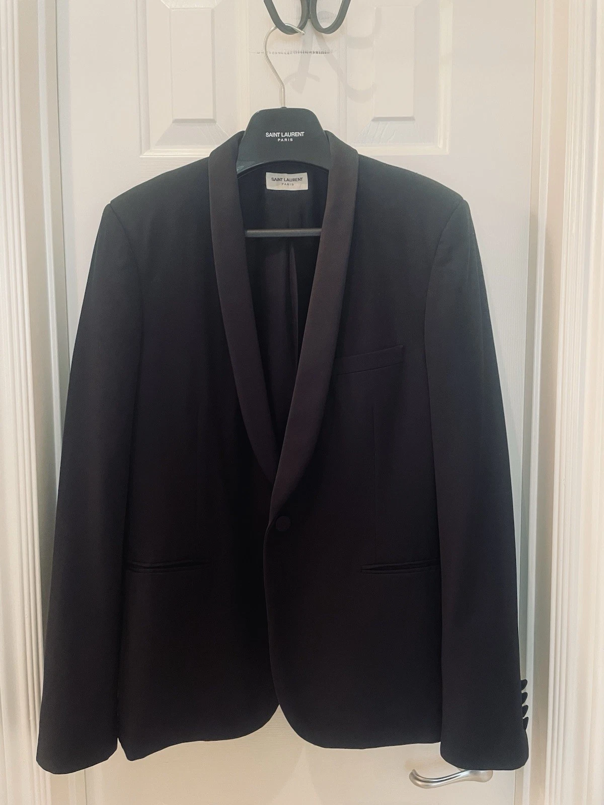 Saint Laurent — Saint Laurent Black Suit Blazer 50 175/100A Tuxedo Jacket Women’s
