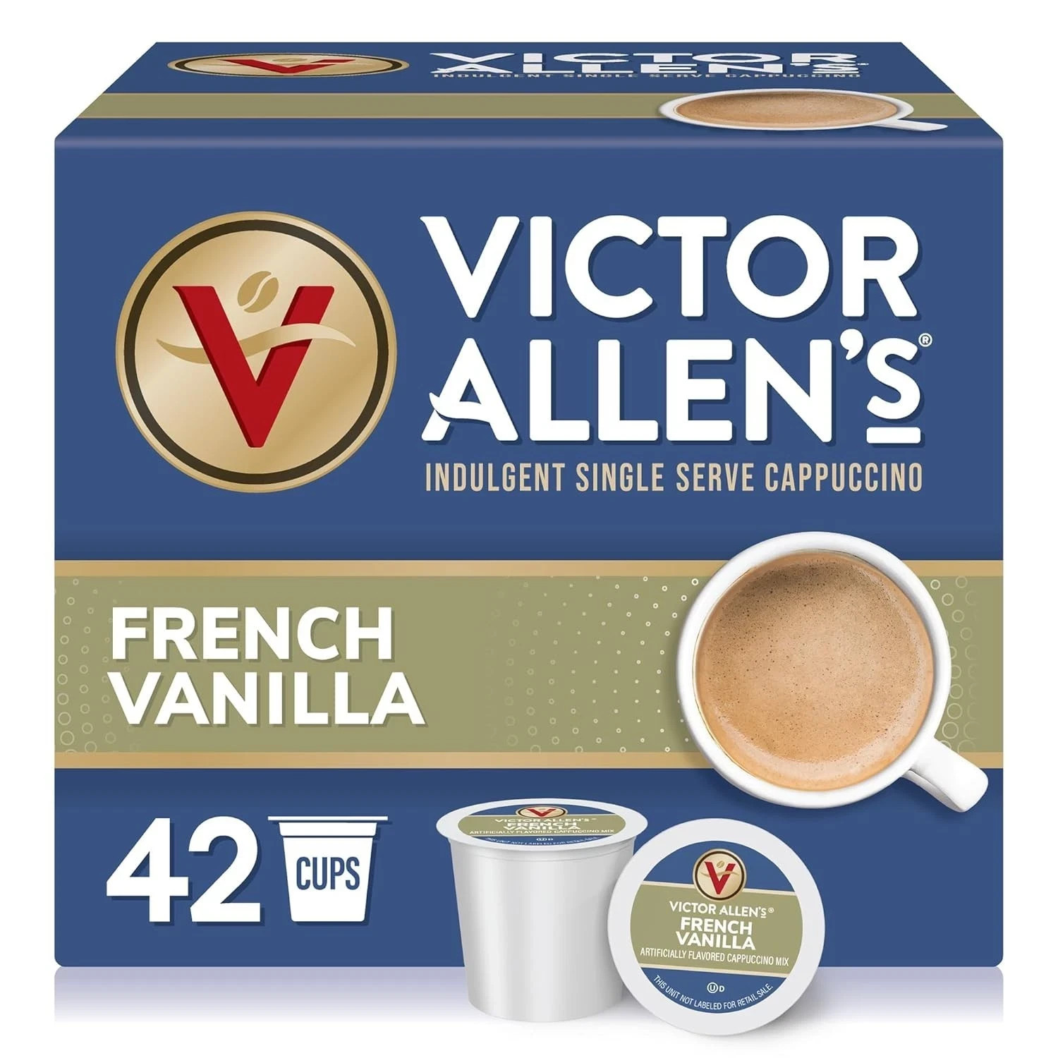 French Vanilla Flavored Cappuccino Mix, 42 Count, Single Serve K-Cup Pods for...