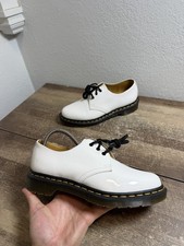 Dr. Martens 1461 Patent Leather Lamper White Oxford Women's Size 7 Shoes