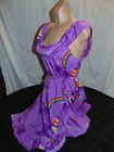 Vintage Helena's Hawaiian Poly Dress Knee Length Size 12 Made In Hawaii