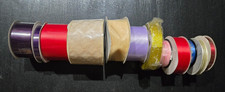 Lot of 12 New Decorative Craft Ribbon Rolls Wired Edge Satin Sheer Holiday Gift