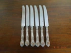 New ListingSet of 6 Vintage Gorham Sterling Silver 9.25" Knives - Marked with an H