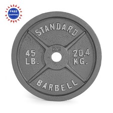 Olympic Weight Plate 45 lb Gray CAP Barbell Single