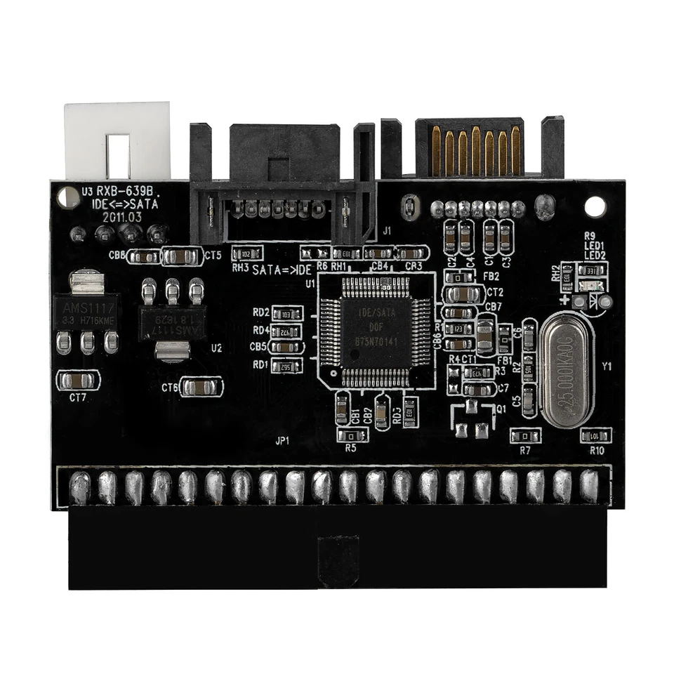SATA IDE Bi-directional Converter Serial ATA 40pin HDD DVD Drive Port Adapter - Image 2 of 4