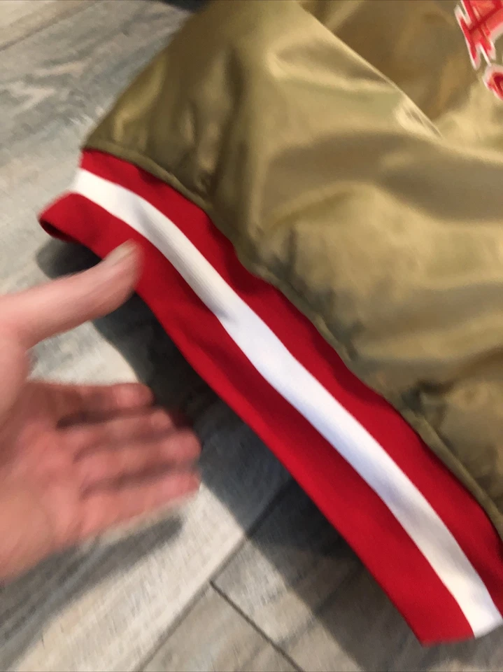 Vintage 90’s Starter San Francisco 49ers NFL Satin Jacket Men’s L USA - Image 3 of 4