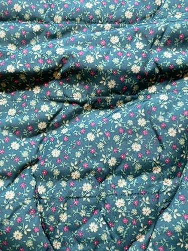 Baby Gap Girls 5T Green & Tan Floral Reversible Puffer Vest NEW - Picture 3 of 9