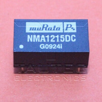 2 STK. NMA1215DC MURATA DC/DC WANDLER 15VDC 12VDC 1W DIP-14 2 PCS.