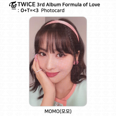 TWICE 3rd Album Formula of Love : O+T= 3 Official Photocard Momo